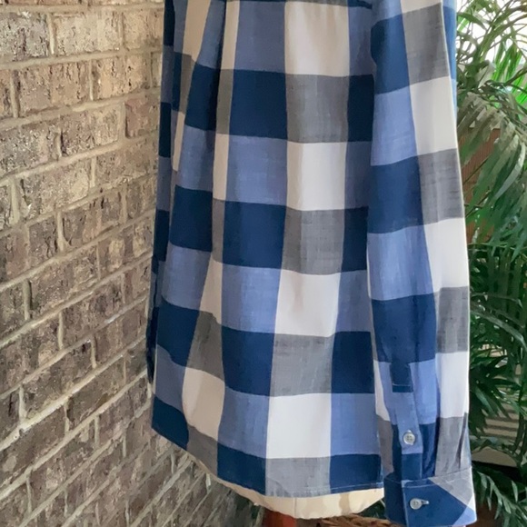 Style & co lace up shirt deep cobalt size S - Picture 4 of 11